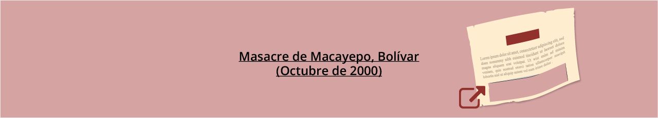 link, artículo Masacre de Macayepo, Bolívar (octubre 2000) 