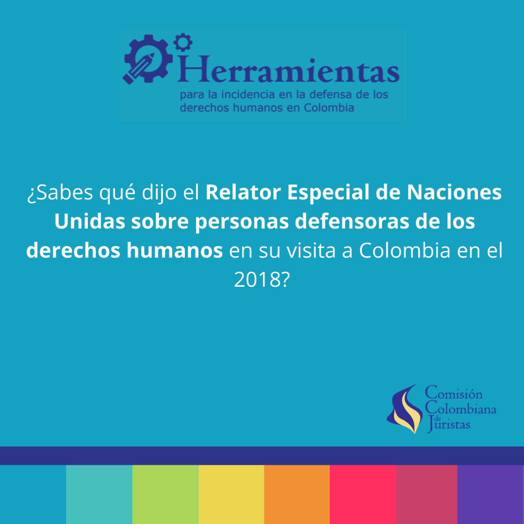 Imagen 1 de Herramientas para la incidencia en la defensa de los derechos humanos en Colombia